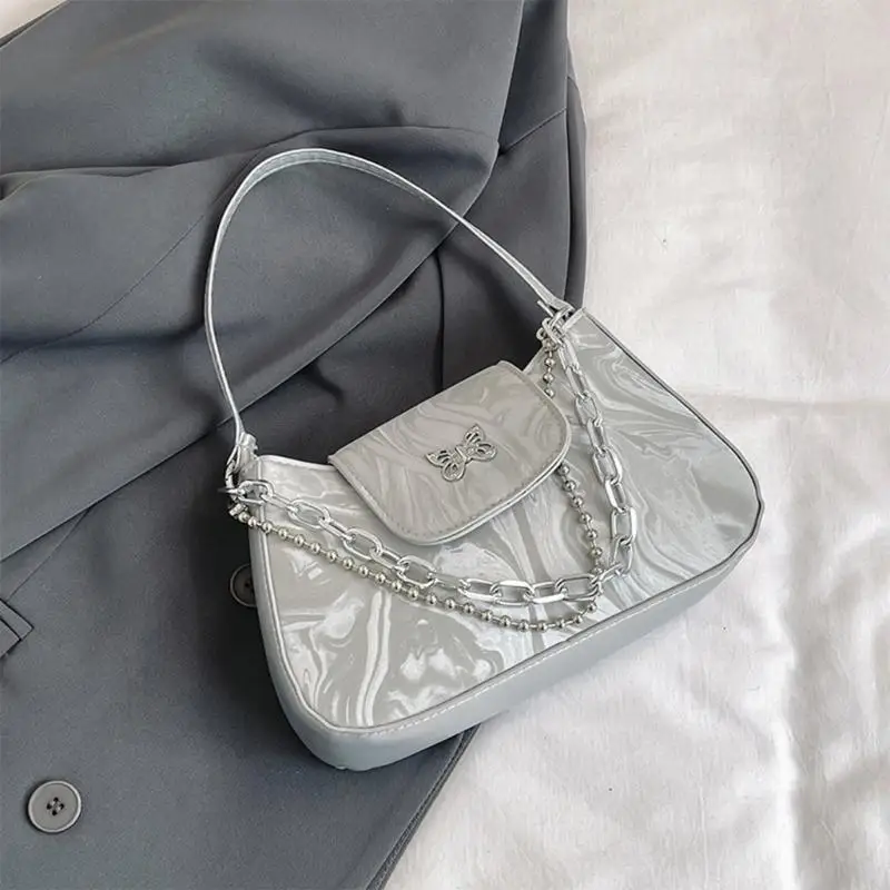 

Retro PU кожаная сумка для плеча для женских элегантных бабочек