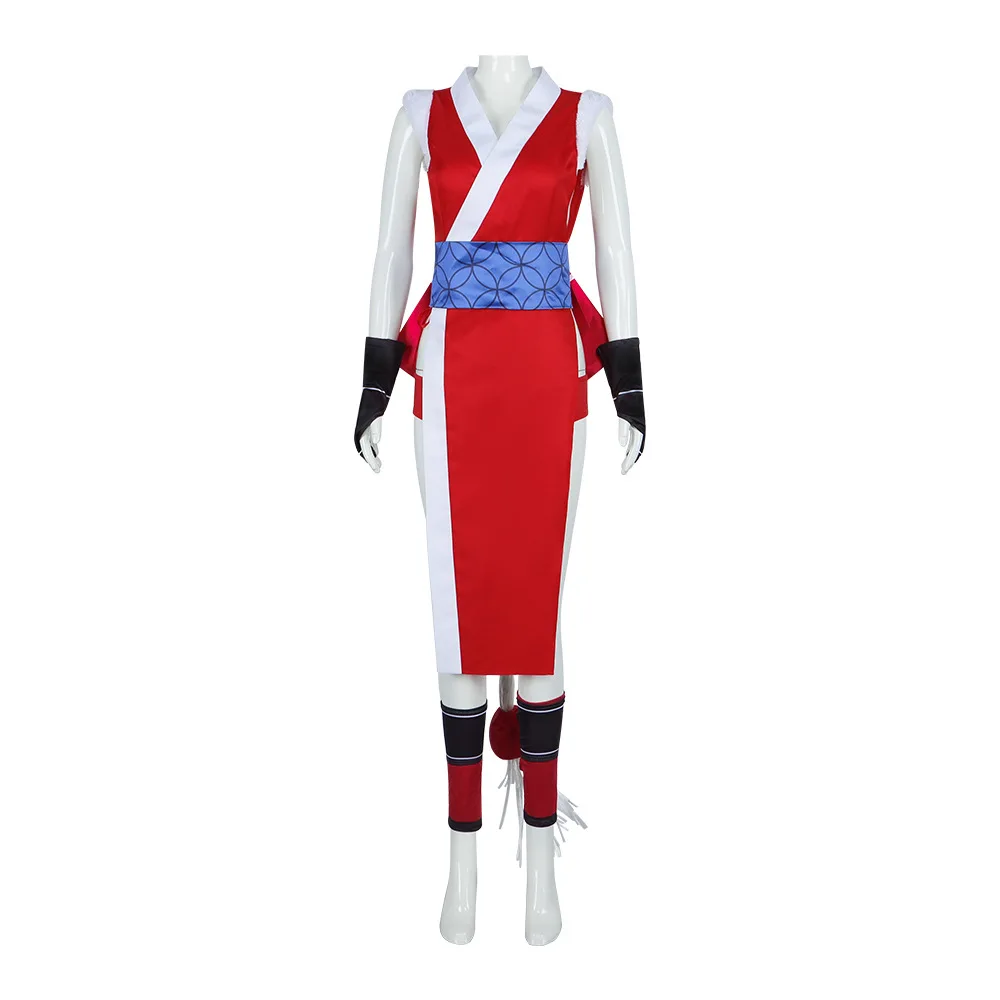 

Woman Street Fighter Mai Shiranui Cosplay Costume Sexy Red Outfits Halloween Carnival Cosplay Mai Shiranui Customized Clothes