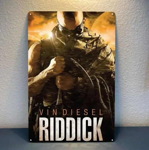 Riddick Vin Movie Metal Poster - Collectable Tin Sign Size: 20x30cm-Aluminum