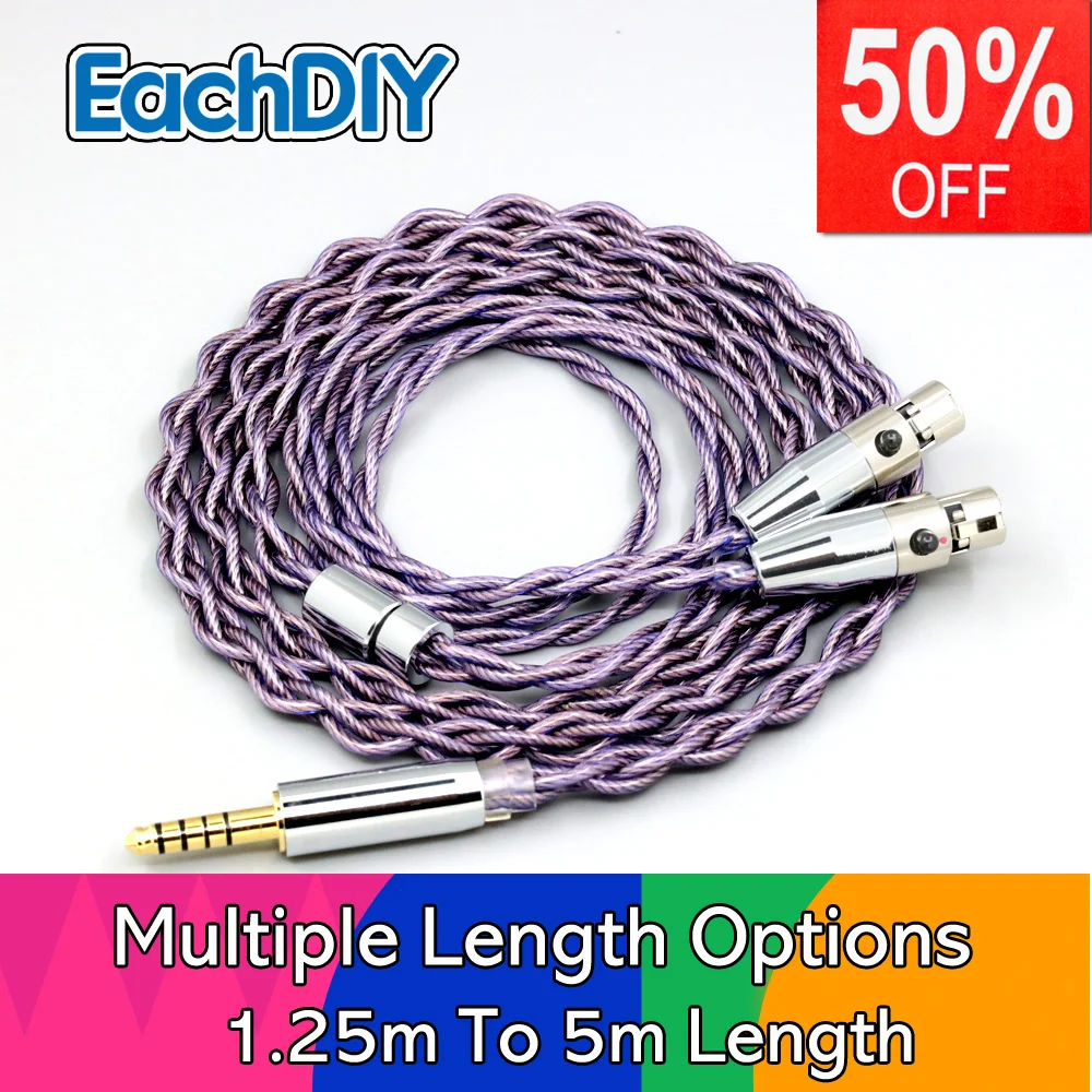 

Type2 1.8mm 140 cores litz 7N OCC Headphone Earphone Cable For Audeze LCD-3 LCD-2 LCD-X LCD-XC LCD-4z LCD-MX4 LCD-GX LN007872