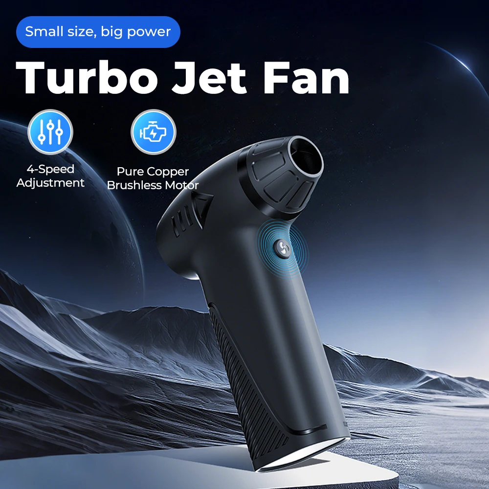 180W Draadloze Jet Fan 990000 RPM Borstelloze Motor Turbo Jet Blower Auto Stofzuiger 52 M/S Outdoor Draagbare Blower
