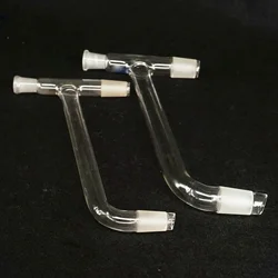 Tapón de vidrio de borosilicato, junta de 14/23, 19/26, 24/29, 29/32, ángulo de 75 a 105, adaptador de cabezal de destilación de laboratorio