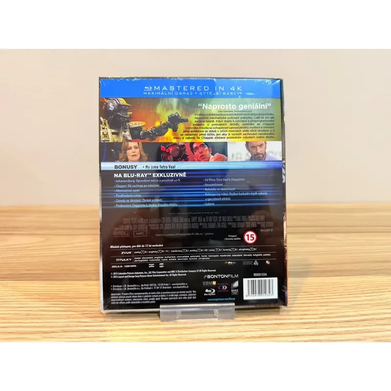 Czech Edition Blu-ray Book Super Chappie High Definition Movie Collection