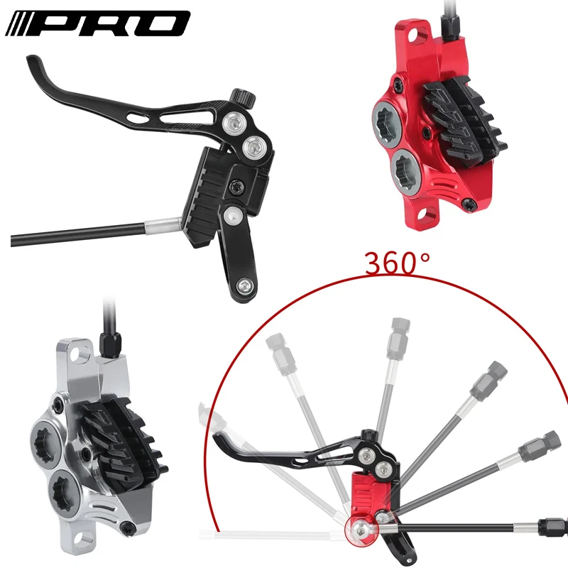 IIIPRO mountain bike oil brake full internal wiring split type Mtb four piston hydraulic disc brake 800mm/1550mm