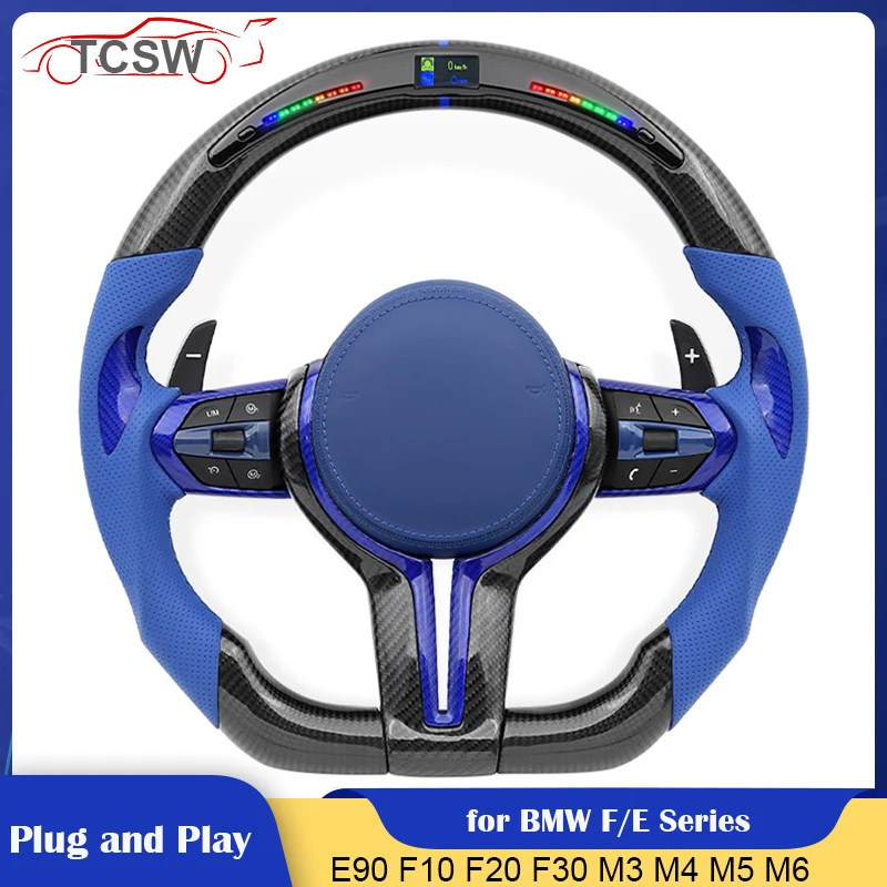 

Sport LED Car Steering Wheel for BMW F07 F10 F11 F18 F20 F06 F12 F13 F01 F02 F03 F30 F90 F91 F92 F93 E60 E90 E91 E92 E93 E70