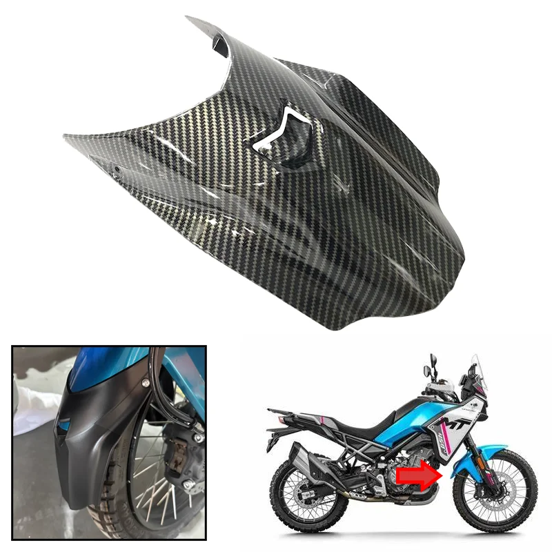 

Motorcycle Front Fender Mudguard Wheel Hugger Rear Extension Fit For CFMOTO 450MT MT450 CF 450 MT 2024 2025 Carbon Look Fender