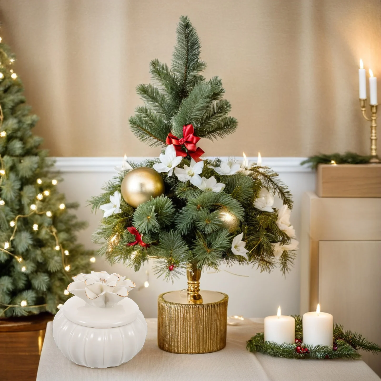 

Nordic Style Ceramic Jewelry Box Functional Storage Container with Lid for Accessories and Keepsakes Jewelry Box