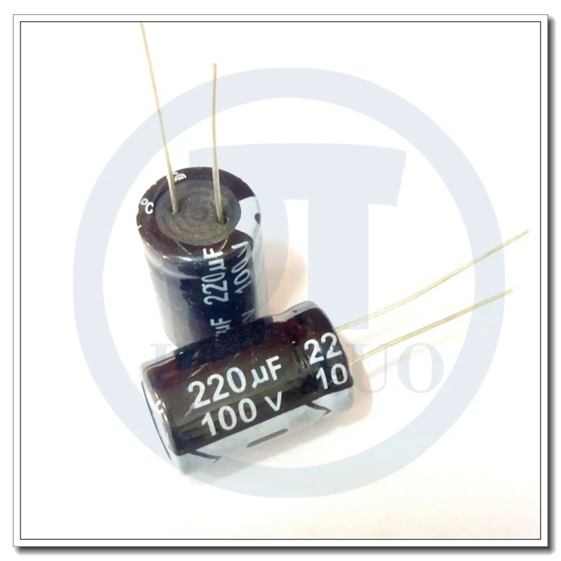 3pcs 220uF100V 220V100uF 220MFD 100WV 13x20mm Radial Aluminum Electrolytic Capacitor