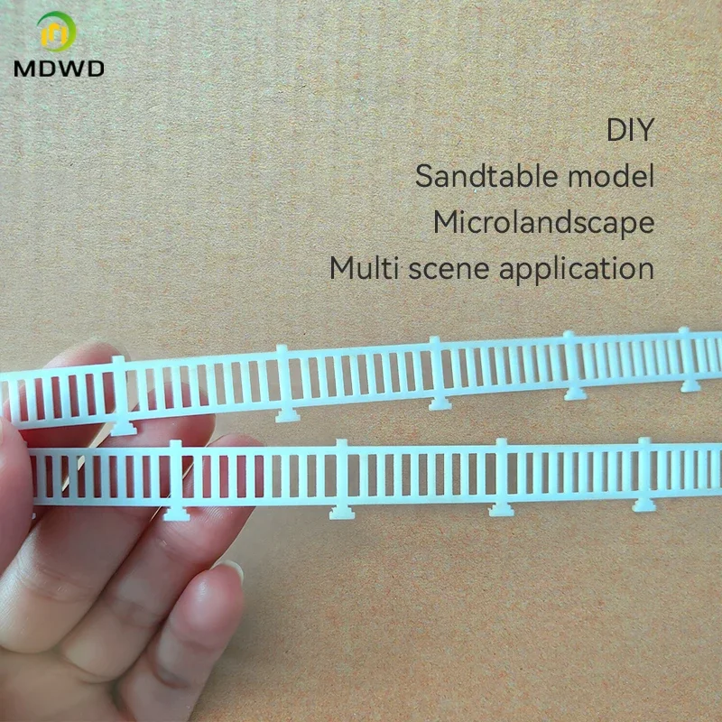 Modelo de cerca de isolamento, 5 peças, faça você mesmo, kits de plástico abs, layout de trem ferroviário, pode ser dobrado para diorama