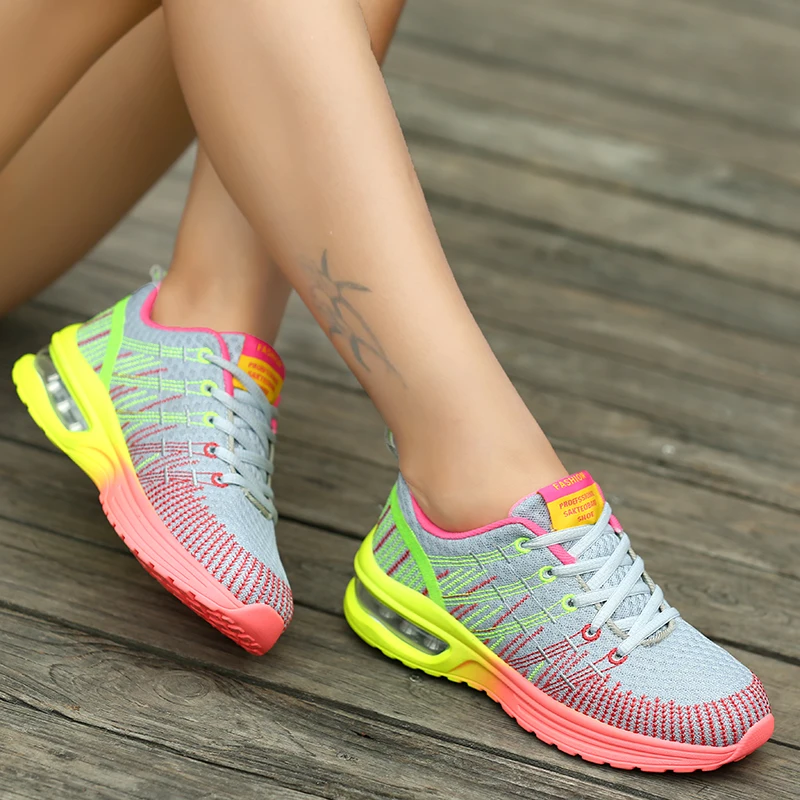 

Women's Fashion Sports Shoes Lace Up Lightweight and Breathable Leisure Fitness Walking Shoes 2023 Tennis Large Running Shoes