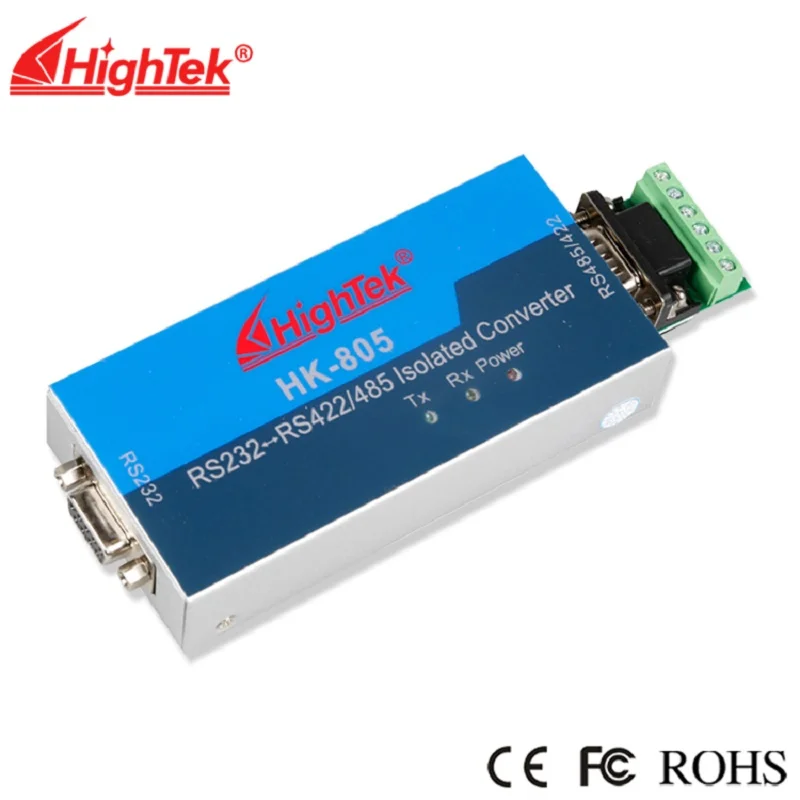 HighTek HK-805  Industrial RS-232 to RS-485/422 Isolated Converter with Isolation