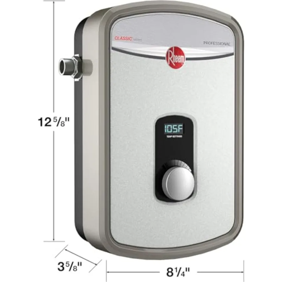 سخان مياه سكني بدون خزان 240 فولت مع غرفة تسخين RTEX13 باللون الرمادي لإمدادات المياه الساخنة المستمرة في التطبيقات المنزلية #2