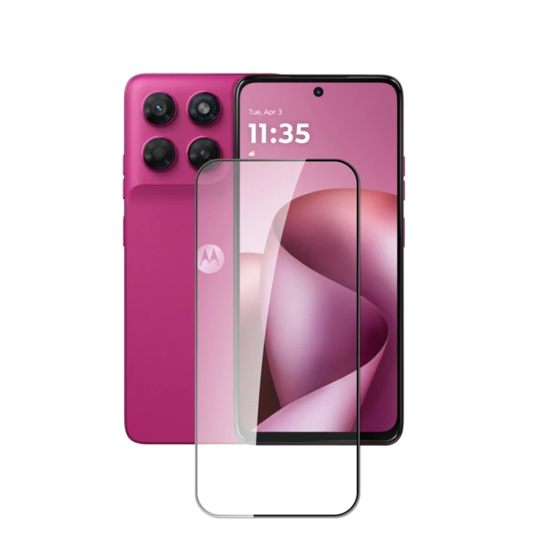 

For Motorola Moto G47 G87 G37 Power Tempered Glass Screen Protector For MOTO G87 G37Power Black Edge Full Cover Protective Film