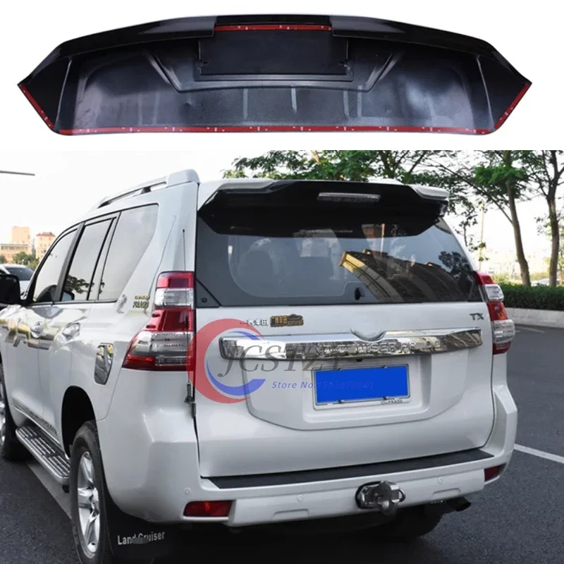 

ABS Plastic Black White Color Rear Trunk Boot Wing Spoiler For Toyota Cruiser Prado FJ150 FJ 150 2010-2018