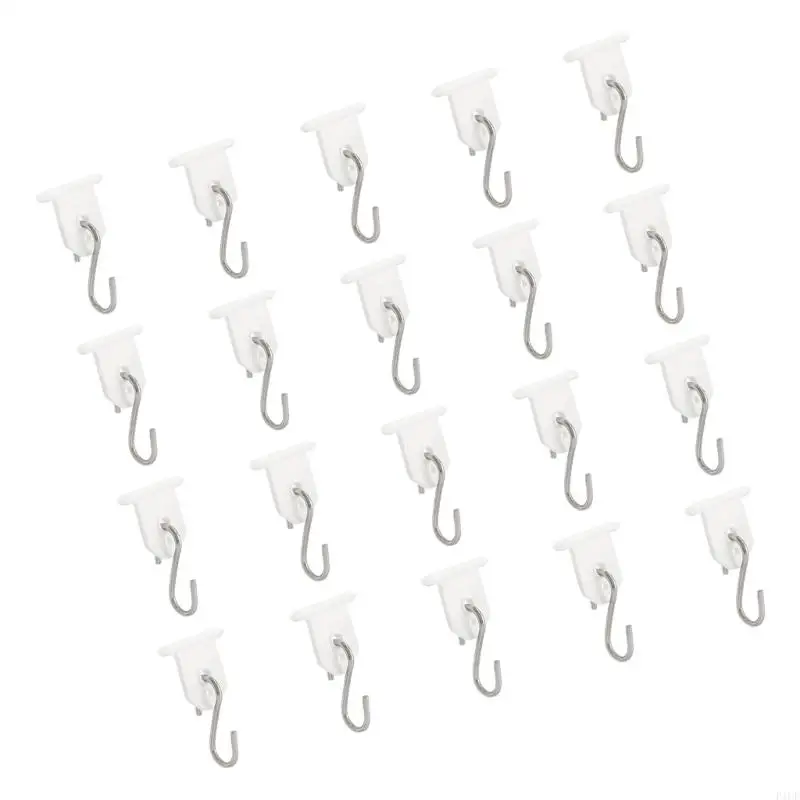 F1CF Rotatable Campers Awning Clip Rustproof Outdoor Camping Awning Hook Accessory