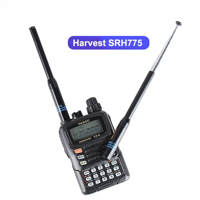 Long Range High Performance Walkie Talkie Telescopic Rod Antenna Harvest SRH775 Handheld Radio Communications Antenna Amplifier