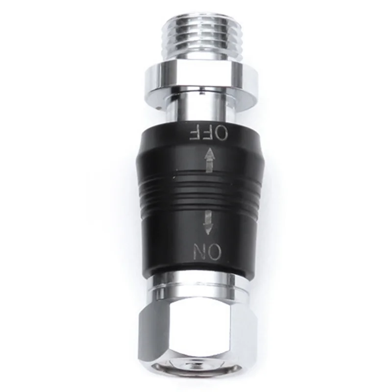 

B72A 3X Scuba Diving Regulator Adaptor 9/16 Thread Connector With On Off Switch BCD Valve Medium Pressure Replacement,Style C