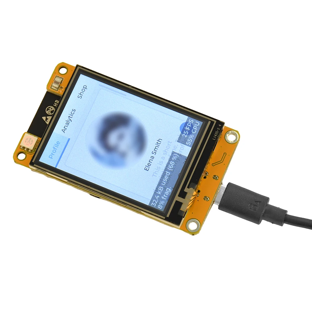 ESP32 Entwicklungsboard CH340 Typ C 2,4-Zoll Kapazitives Touch-Display WLAN Bluetooth 240x320 Auflösung für Elektronikprojekte – Detail 8