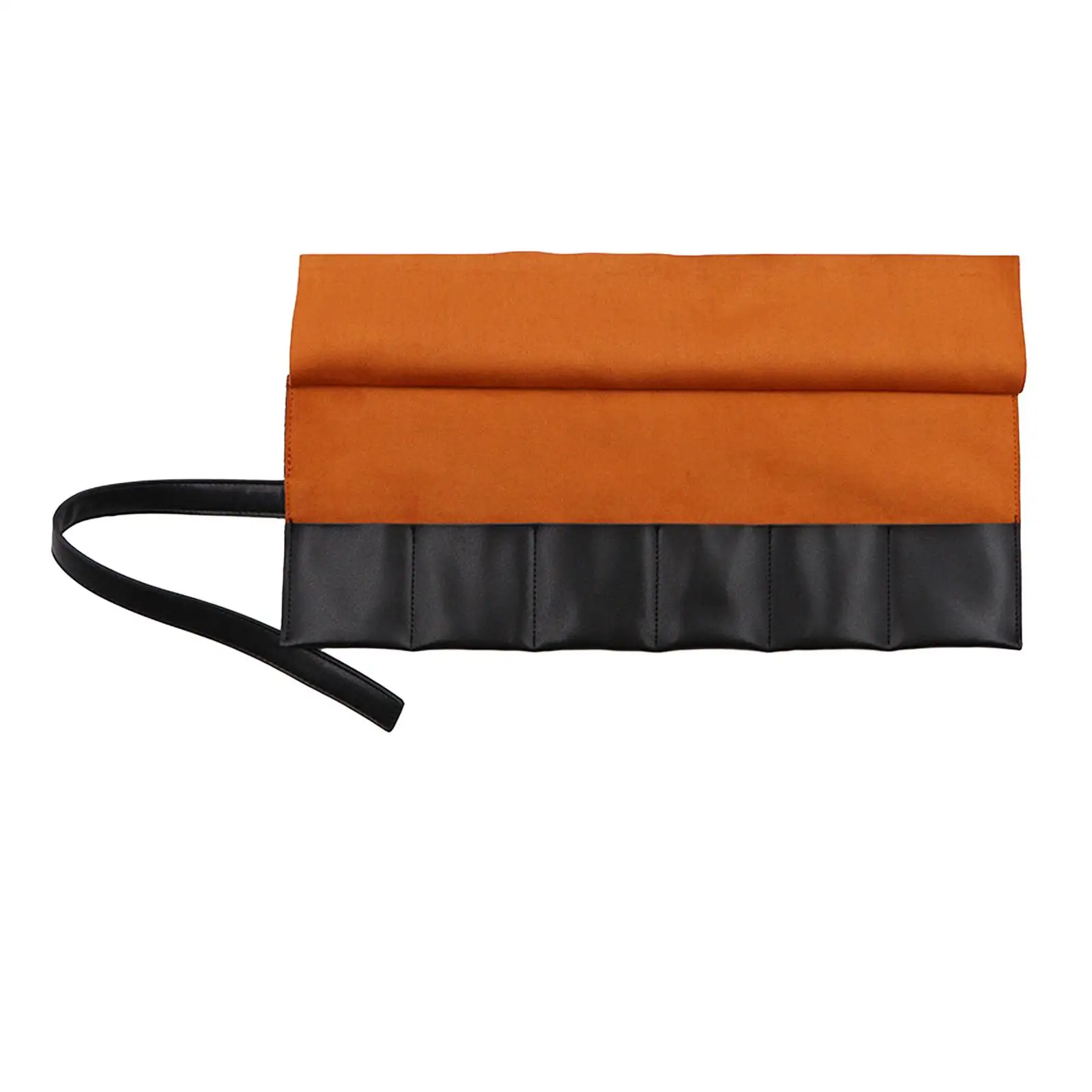 PU Leather Watch Roll Portable Anti Scratch Universal Watch Storage Roll 6 Slots Jewelry Roll Watch Bag Watch Travel Case