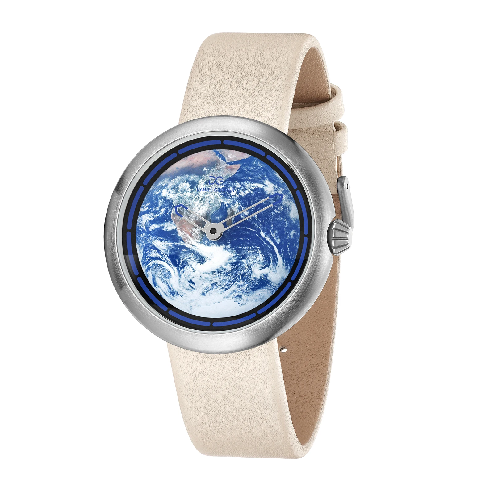 Daniel Gorman DG9314 Pi Planet Series Watch 3D Printed Luminous Dial Leather Strap 5 ATM Waterproof Men Quartz Watches