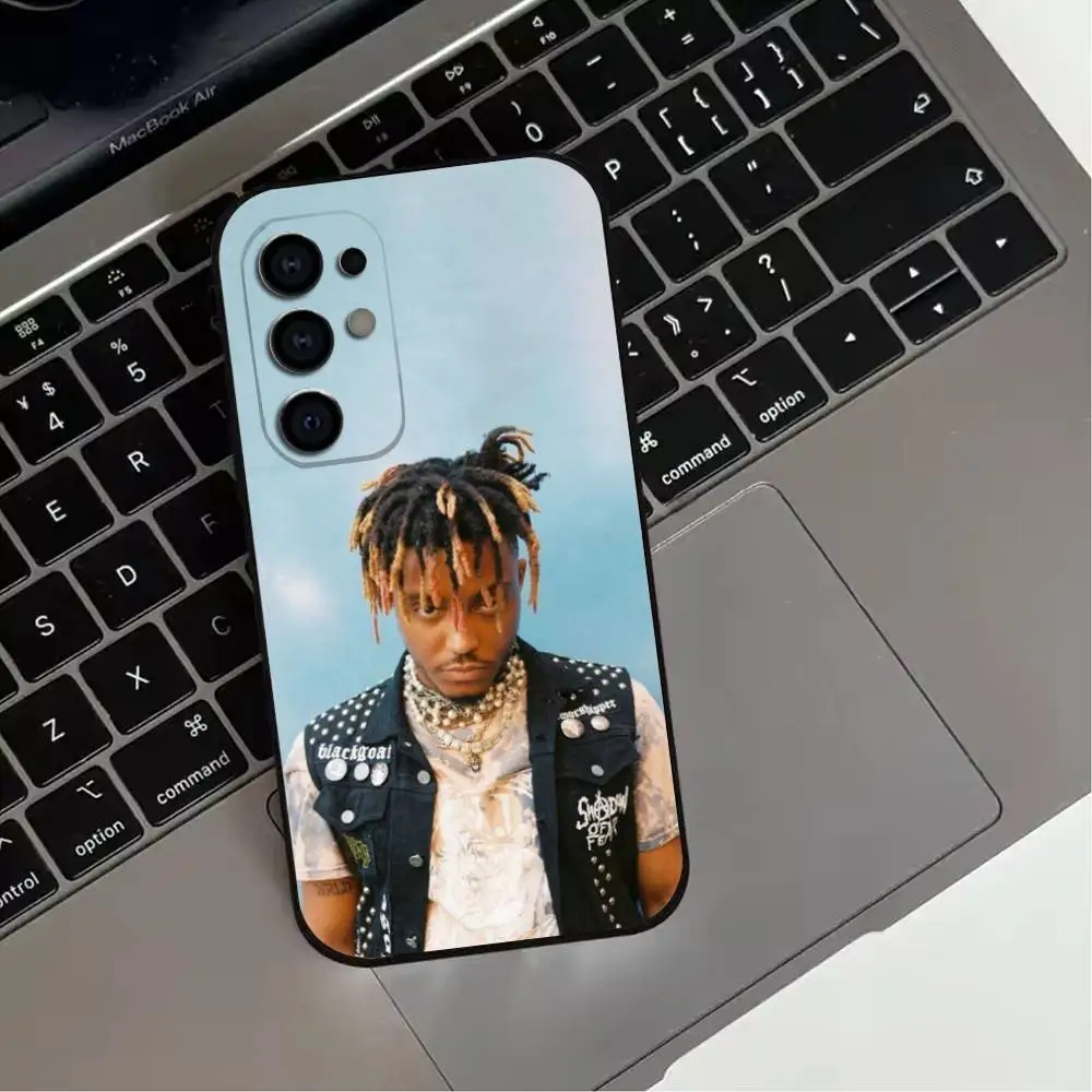 حافظة هاتف Cool Boy J-Juice W-WRLD 999 لهاتف سامسونج S25,S24,S21,S22,S23,S30,Ultra,S20,Plus,Fe,Lite,Note,10,9,5G غطاء أسود