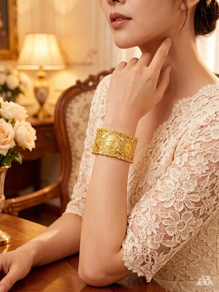 

Style Bride Jewelry Women Head Bangle Cuff Coin Bracelets Bohemia Ethnic Wedding Dress Bijoux Flower