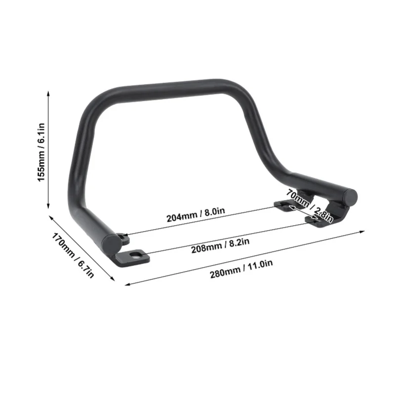 Rear Passenger Seat Hand Grab Bar Stable Support Wear Resistance For Interceptor 650 2018 To 2023