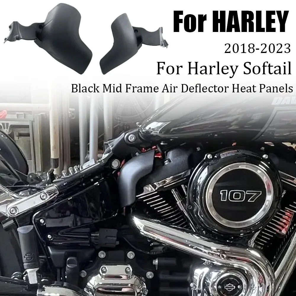 

Новый средний каркас, дефлектор воздуха для моделей Harley Softail, мотоциклетный черный средний каркас, дефлектор воздуха, тепловой крышки панелей 2018-2023