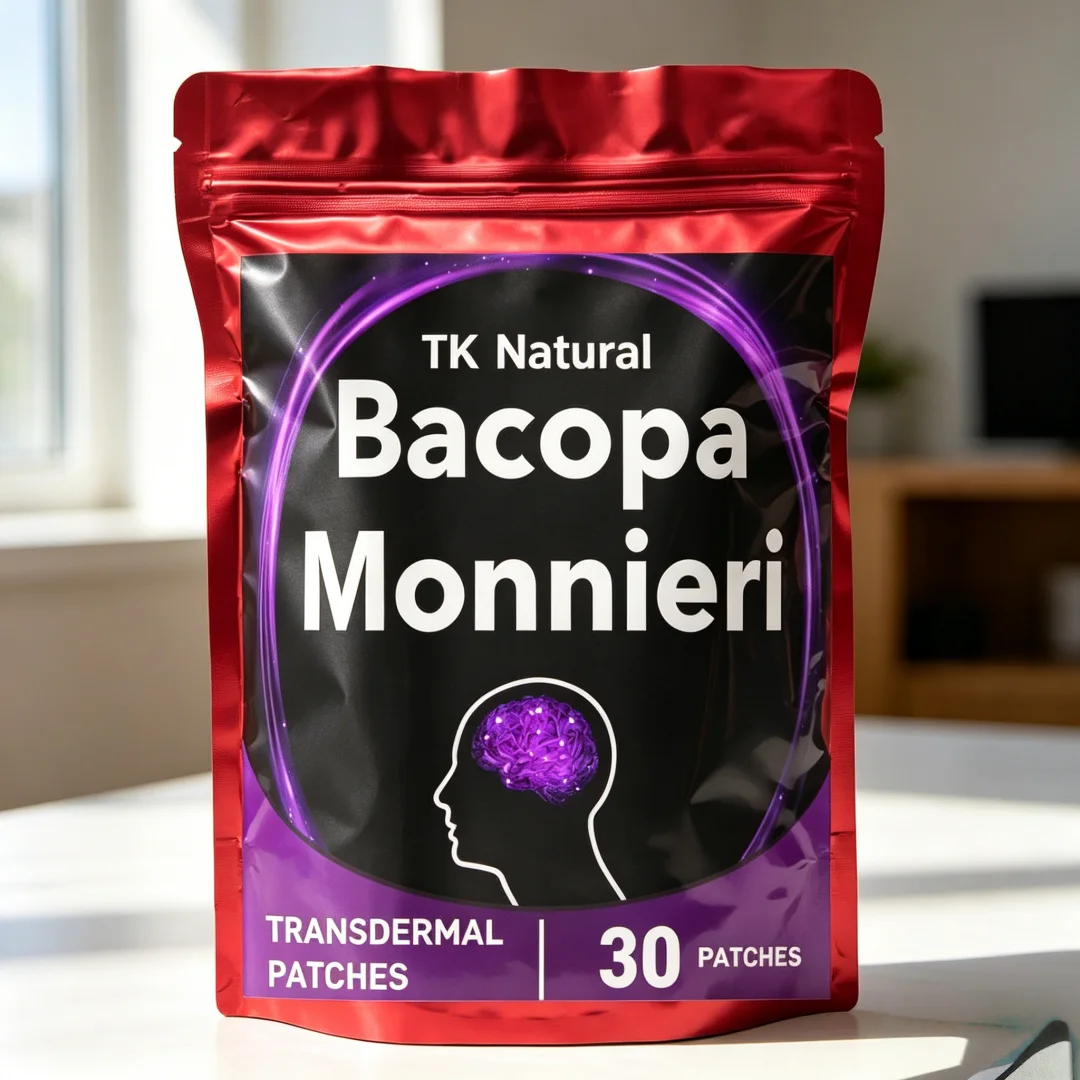 30 трансдермальных пластырей Bacopa Monnieri для ноотропной поддержки памяти и умственной концентрации