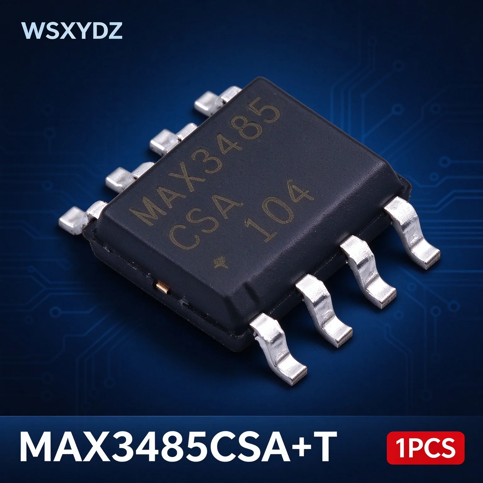 1PCS MAX3485CSA+T Maxim 3.3V RS-485 RS-422 Transceiver 10Mbps Half-Duplex SOIC-8 -7V to 12V Common Mode New Original