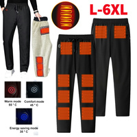 10 Heating Zones Outdoor Winter Heating Trousers USB Sports Thermal Motorcycle Pants Winter Thermal Hiking Pants for Men Women