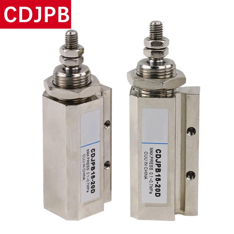 

CJP2B6*10*15*5/10/15/20/25/30D CDJP2B Double Acting Double Actin Pneumatic Mircro Air Cylinder CDJPB CJP2B Mini Piston