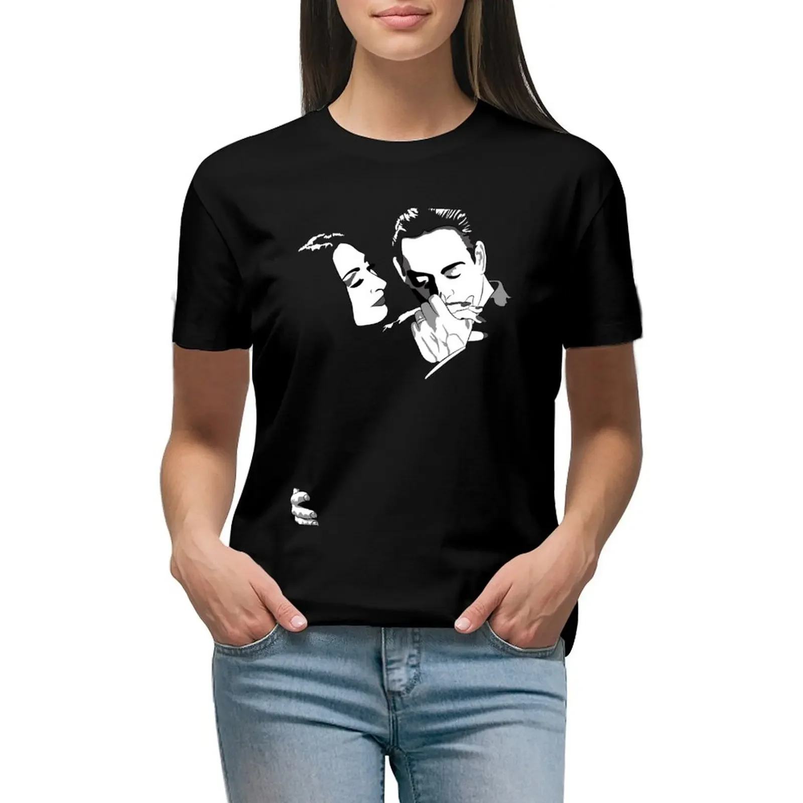 

Gomez & Morticia T-Shirt tees Aesthetic clothing funnys hippie clothes t shirts for Women