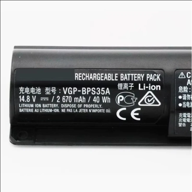 Batería del ordenador portátil VGP-BPS35A BPS35A 14,8 V 40Wh para la serie 14E 15E SVF1521A2E SVF15217SC SVF14215SC SVF15218SC SVF152A29M SVF152A27T