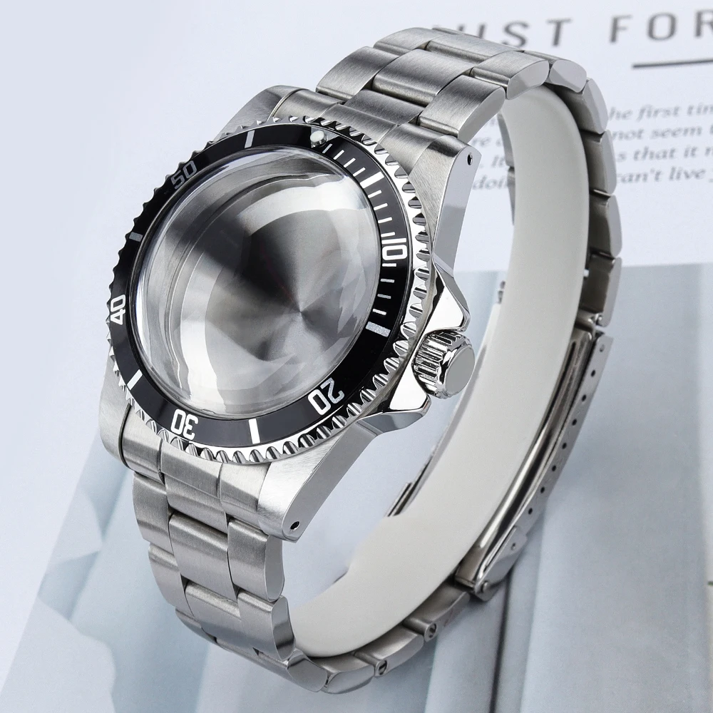 

38MM NH35 Watch Case 316L Stainless Steel Bracelet Acrylic Glass For Retro SUB NH35 NH36/34 Automatic Movements Seiko Mods Parts