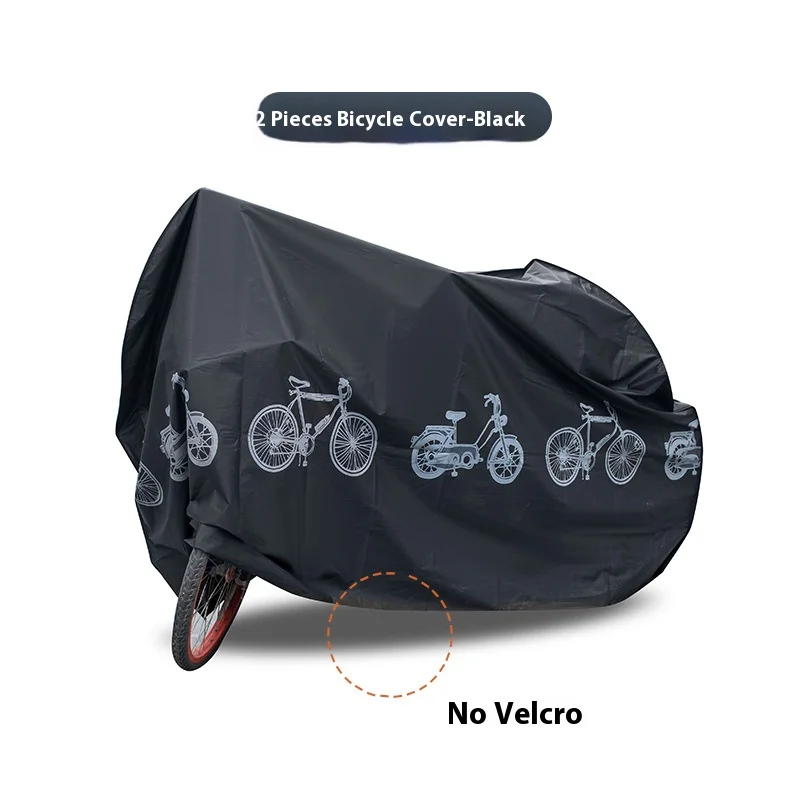 PEVA Material Mountain Bike Capa, impermeável, impermeável, Dustproof, pára-sol, ao ar livre, Acessórios de bicicleta, 200x100cm