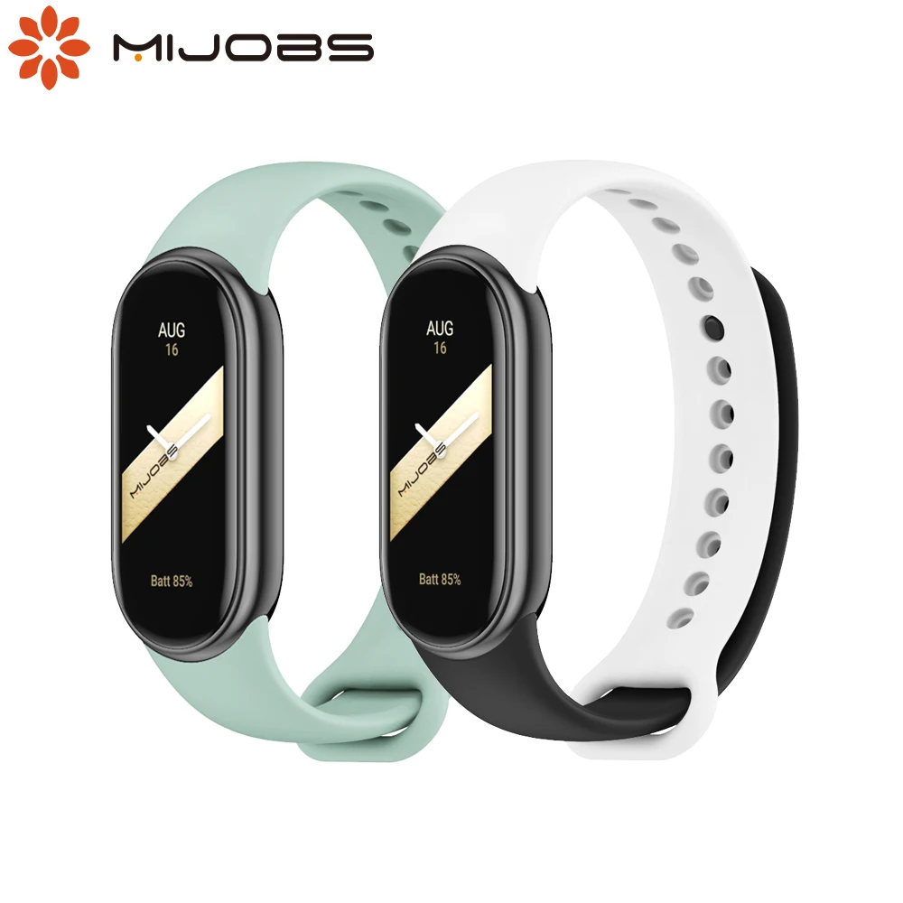 Mi Band 8 9 Strap Rubber Bracelet for Xiaomi Smart Band 9 8 NFC Smart Watch Sport Silicone Wrist Band Miband 8 9 strap