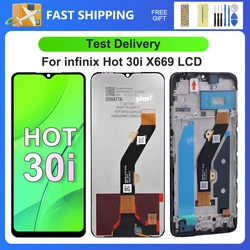 For Infinix Hot 30i 6.56''For  Hot30i X669 X669C X669D LCD Display Touch Screen Digitizer Assembly Replacement