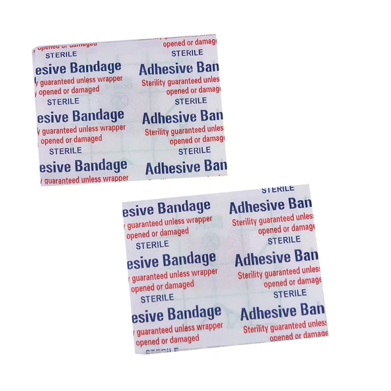 /Kuz/10PCs Hypoallergenic Non-woven Adhesive Wound Dressing Band Aid Bandage