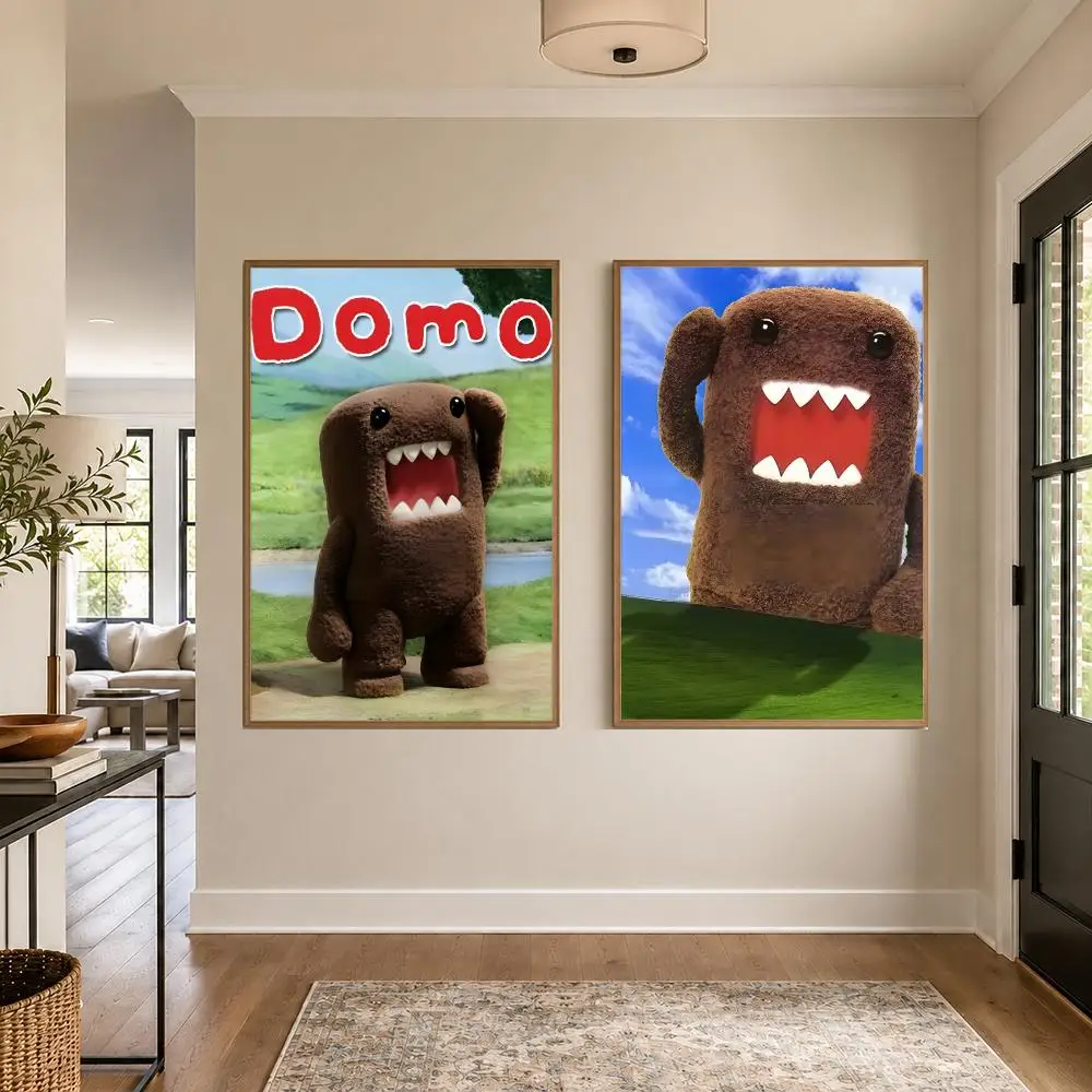 Character D-domo-kun Poster Graphic Wall Art Poster HD Waterproof PP Paper Print for Bedroom Living Room Office Decor Gift