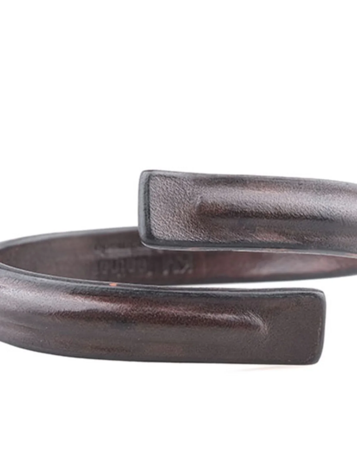 

Hanrted Tannery Cowhide Dyeing Bracelet Birthday Gift Vintage ex Open Hand Ring Faionable Jewelry Accory