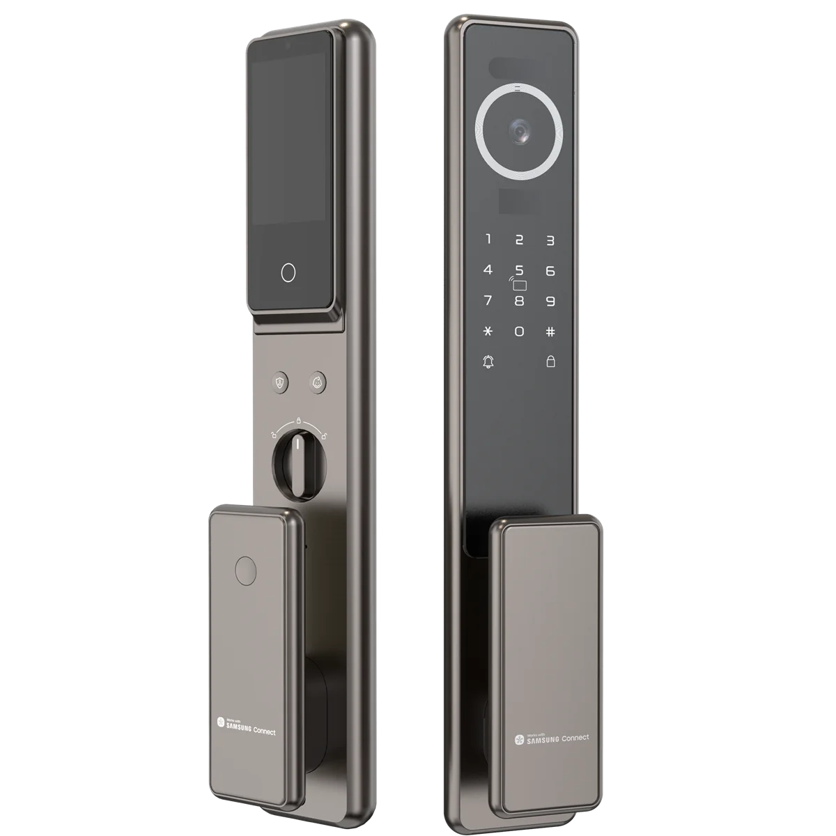 

Samsung R60 Max for Smart Things App Face Facial Digital Electronic Lock with Fingerprint Doorbell Smart Home Alarm System