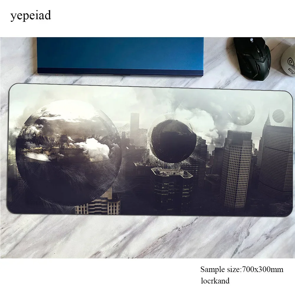 Surreal Artistic mouse pad wrist rest mousepads 900x400x3mm gaming mousepad gamer large personalized mouse pads keyboard pc pad