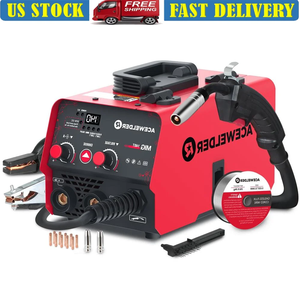 Machine à souder portable 3 en 1, noyau de flux, MIG, ascenseur, TIG, anciers, léger, injuste, IGBT, onduleur, invitation, 110V