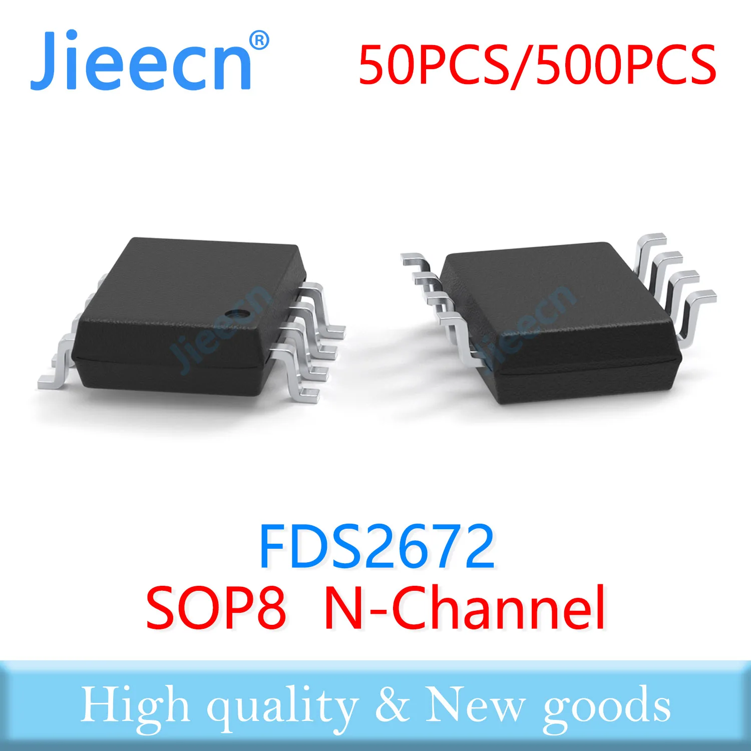 

Jieecn 50PCS 500PCS FDS2672 SOP8 2672 N-Channel 200V 3.9A High quality FDS