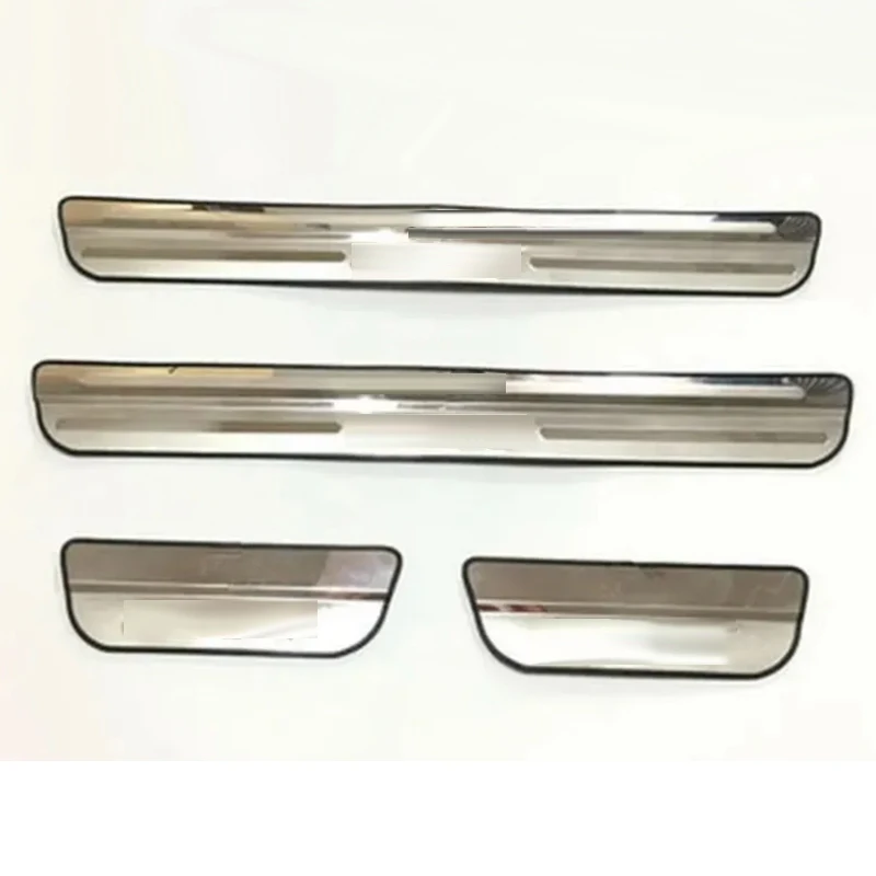 Door sill strip fit for  2015 2016 2017 2018  honda CITY stainless steel door Threshold exterior protector welcome pedal