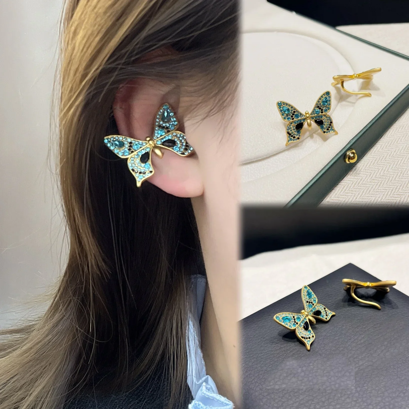 

Fashion exquisite new trend butterfly single ear clip