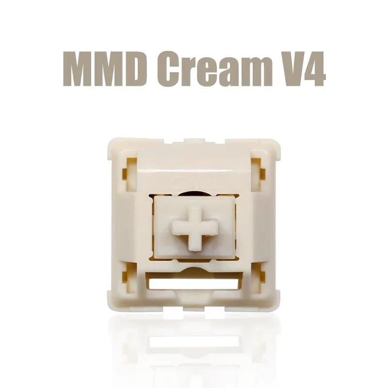 MMD Cream V4 Switch 5Pin ALL POM Linear Games Office Mechanical Keyboard Switches Factory Lubrication for AULA F75 AJAZZ AK820