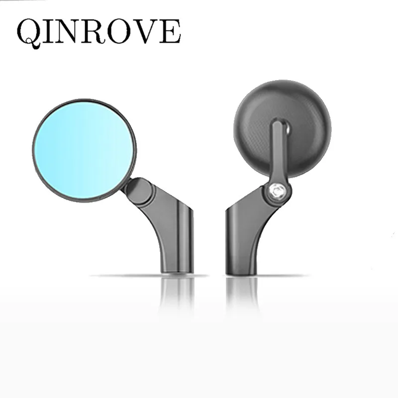 8/10MM Motorcycle Rear View Mirror Universal Aluminum Foldable Round Small Side Mirror for Honda Shadow VT600 CB650R CBF190TR
