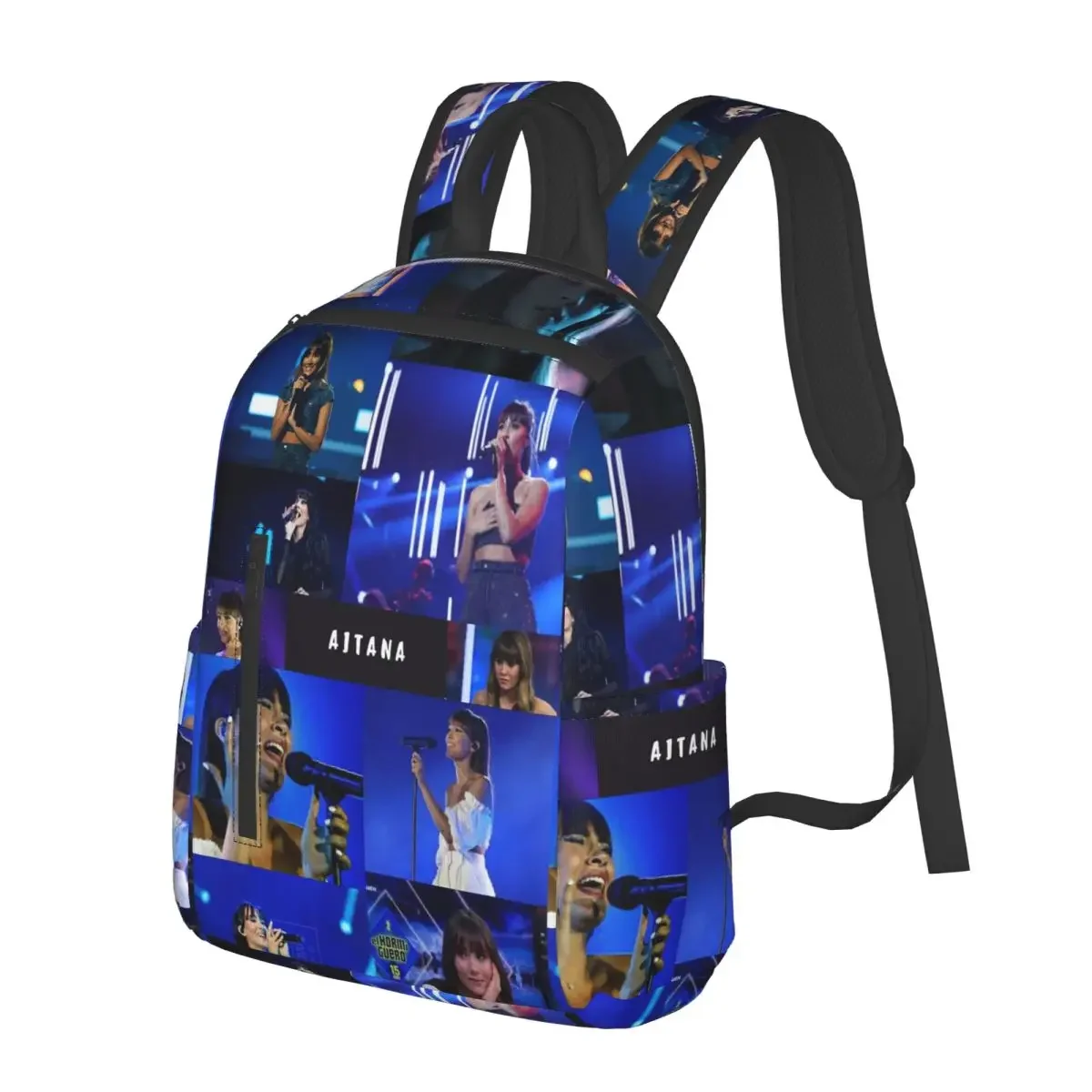 

Beauty Aitana Spanish Singer Student Backpack School Bag Hiking Travel Daypack for Boys Girls Fashion Bookbag Shoulder Bags